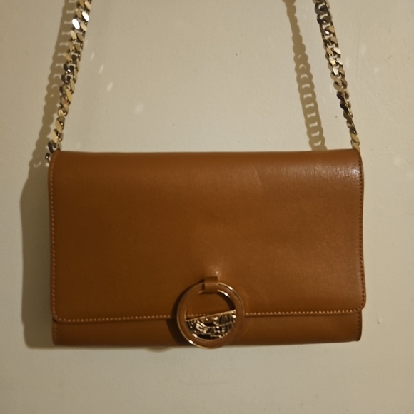 Versace Authentic M Clutch with Chain and Leather Strap - Tan - Picture 2 of 13